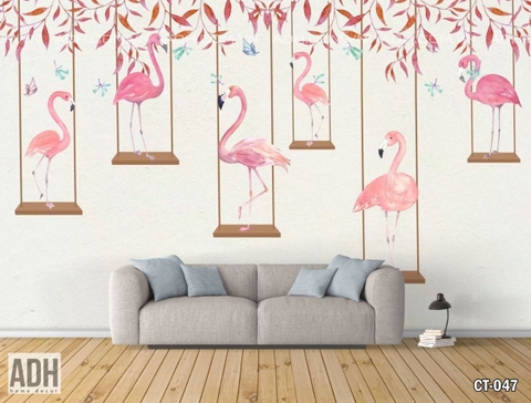 Tranh Dán Tường Flamingo CT-047