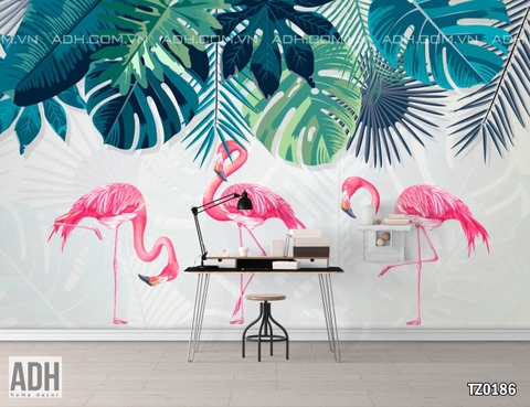 Tranh Dán Tường Flamingo TZ0186