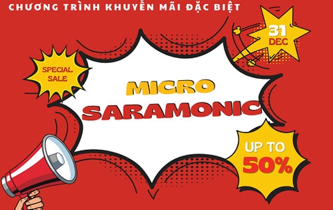 Chương trình khuyến mãi cùng Saramonic lên đến 50%