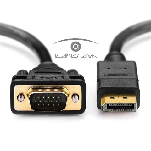 Cáp Displayport to VGA 3M cao cấp, chính hãng Ugreen 10236