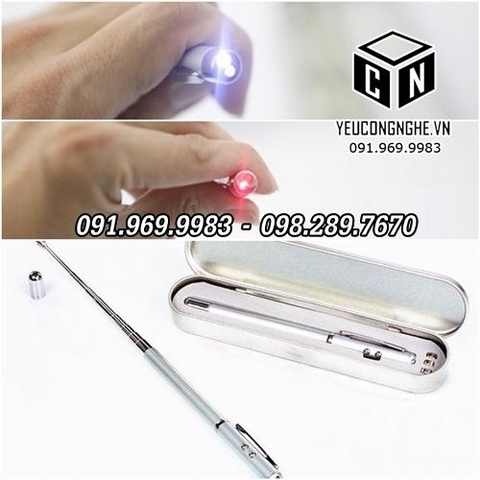 Bút anten chỉ bản đồ có đèn laser, led giá rẻ