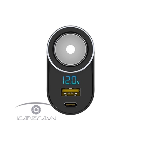 PISEN Quick Car 2-in-1 (Cigar, USB & Type-C) 27W