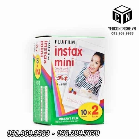 Film cho máy ảnh chụp lấy ngay Instax hộp 20 tấm hình dọc nhỏ