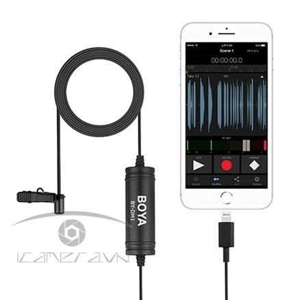 Mic thu âm cổng Lightning cho iPhone iPad dùng iOs Boya BY-DM1