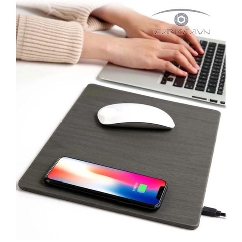 Sạc không dây wireless charger tấm lót chuột máy tính MM-90