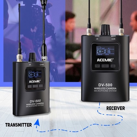 Mic thu âm không dây ACEMIC – DV-500 (FA101) 1 thu 1 phát