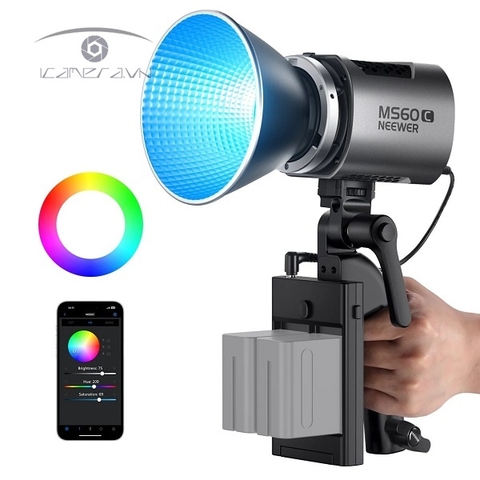 Đèn LED Studio Neewer MS60C RGB LED Video Light Handheld Spotlight