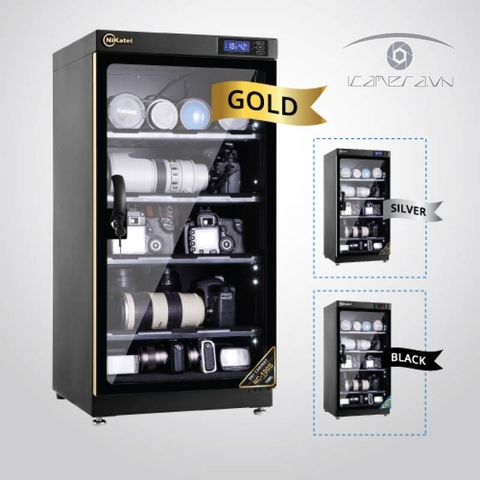 Tủ chống ẩm Nikatei NC-100S Gold/Silver (100 lít - tự động)