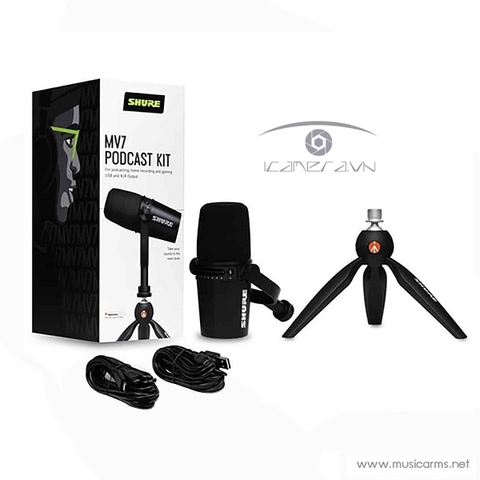 Bộ micro thu âm chuyên podcast cổng USB Shure MV7 KIT