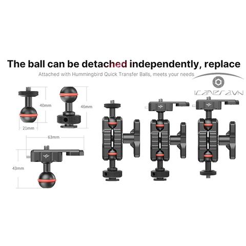 Ualnzi R089 -  Double Ball Head Magic Arm