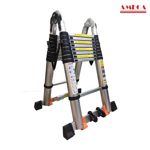 HƯỚNG DẪN LẮP VÀ SỬ DỤNG THANG NHÔM RÚT ĐÔI (RÚT CHỮ A)