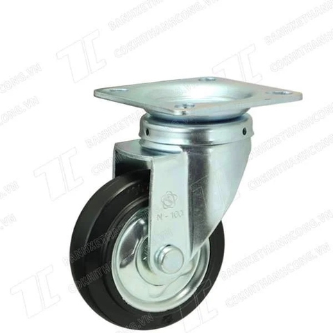 Bánh xe đẩy HBN 100 cao su Quay