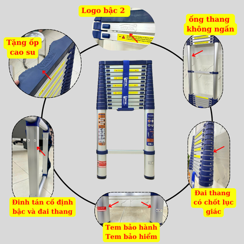Thang nhôm rút đơn Nikawa NK-60
