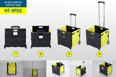 Xe kéo hàng đi chợ rút gọn Advindeq HT-SP02