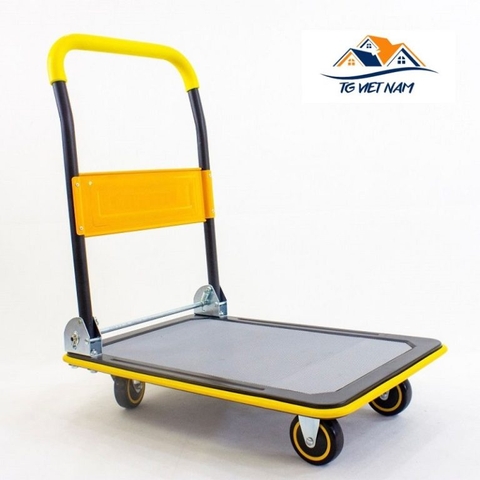 Xe đẩy hàng 4 bánh sàn thép Ninda NV-150