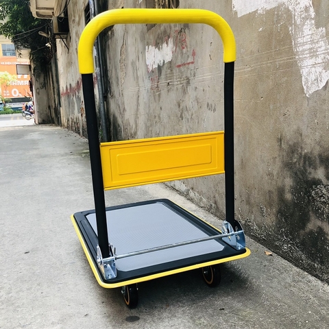 Xe đẩy hàng 4 bánh sàn thép Ninda NV-150
