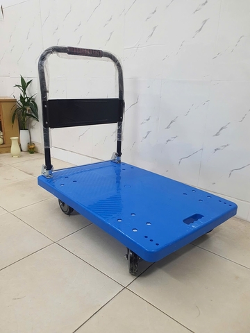 Xe đẩy hàng 4 bánh sàn nhựa gấp gọn 200-250kg TS-200N