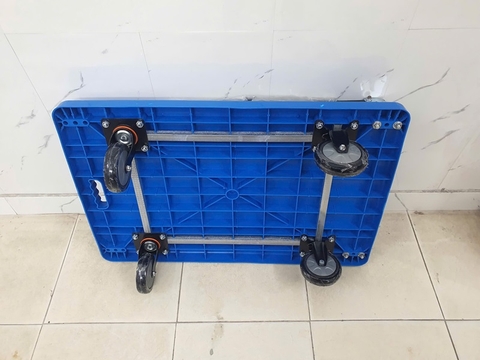 Xe đẩy hàng 4 bánh sàn nhựa gấp gọn 200-250kg TS-200N