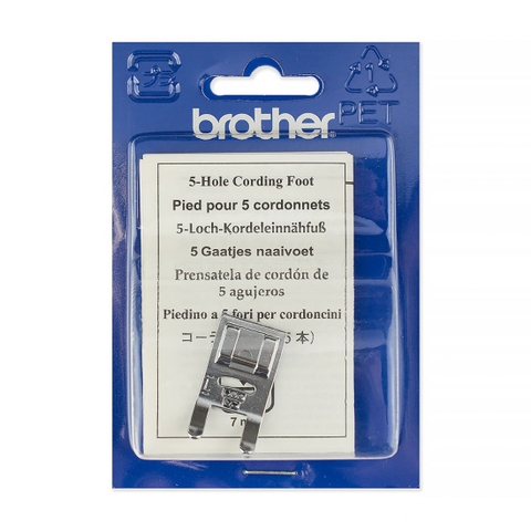 Chân vịt đính len 5 dây Brother F019N (5-Hole Cording Foot)