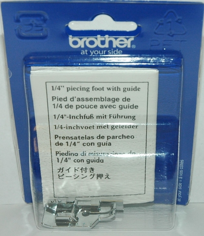 Chân vịt canh viền mép 1/4 với thanh dẫn Brother F057N (1/4 Piecing foot with guide)