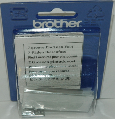 Chân vịt may 7 gân nổi Brother F058N (7 Groove Pin Tuck Foot)