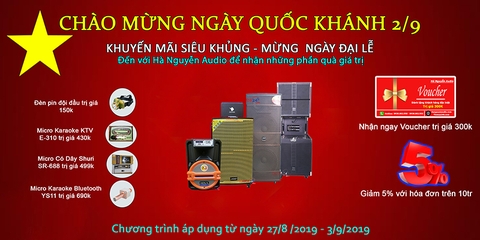 KHUYẾN MÃI SIÊU KHỦNG – MỪNG ĐẠI LỄ QUỐC KHÁNH 2/9