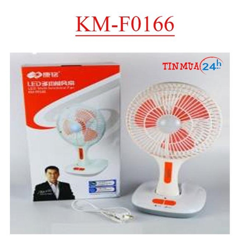 Quạt Bàn Mini Tích Điện KM – F0166