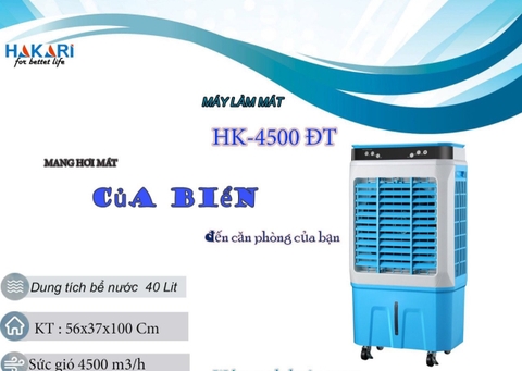 Quạt Hơi Nước 40 Lít Hakari HK-4500 ĐT