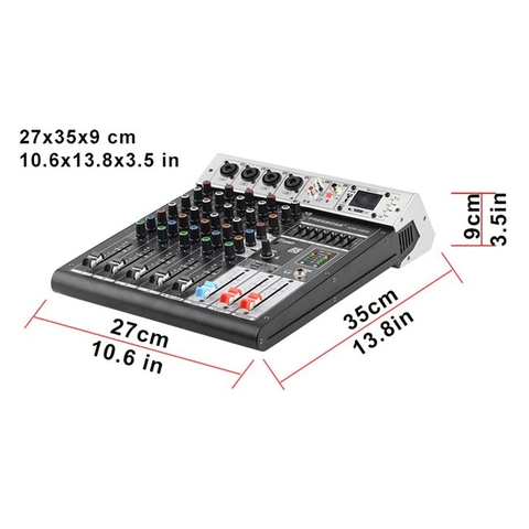 MIXER MAX 11 CAO CẤP,6 Kênh 4 Mono,​2stereo