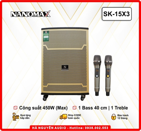 Loa Kéo Karaoke Nanomax SK-15X3