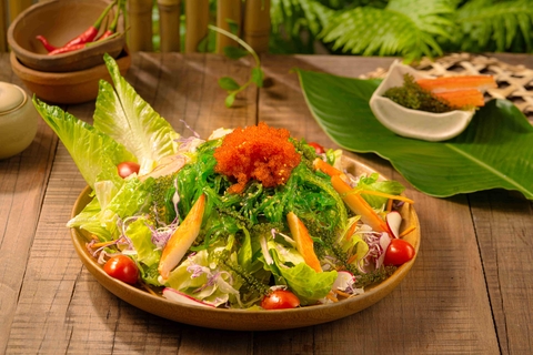 Salad rong biển trứng cua đỏ