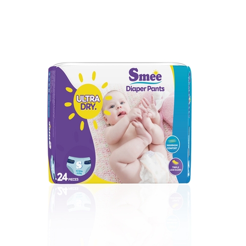 Tã quần trẻ em SMEE cỡ S - 24 (Bé từ 3-7kg)