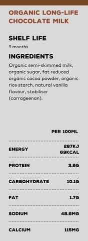 SỮA HỮU CƠ TÁCH BÉO DAIONI VỊ CHOCOLATE 200ML