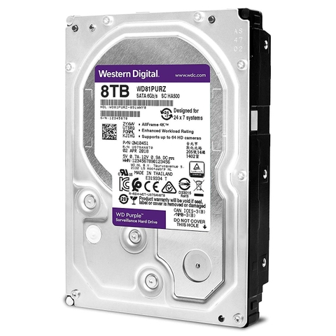 Ổ cứng HDD 8TB Western Digital WD Purple (Chuyên Camera)