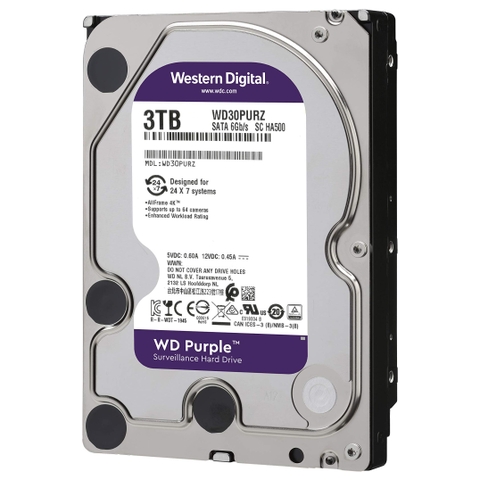 Ổ cứng HDD 3TB Western Digital WD Purple (Chuyên Camera)