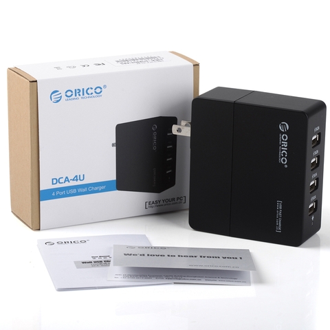 Sạc 4 cổng USB,30W/6A,ORICO DCA-4U