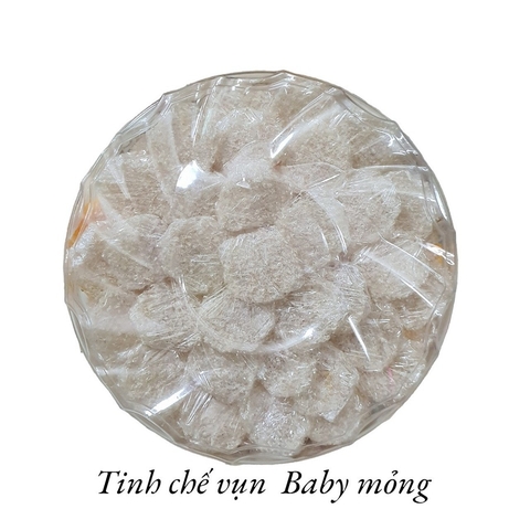 TỔ YẾN TINH CHẾ VỤN BABY MỎNG 85 - 90 MIẾNG 100gr