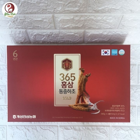 CAO HỒNG SÂM ĐÔNG TRÙNG HẠ THẢO 365 4 lọ x 240gr