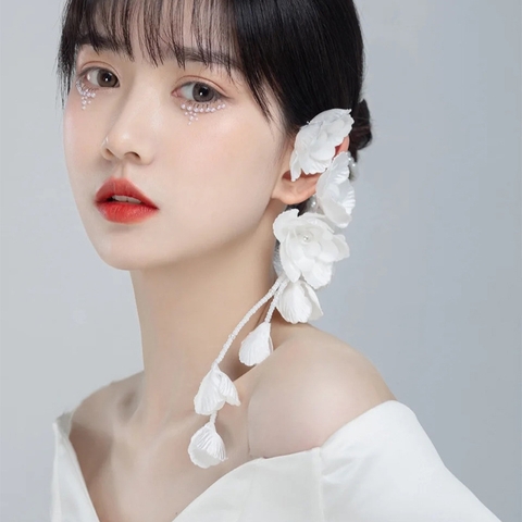 ốp tóc hoa cô dâu cài tóc đơn giản phong cách Hàn Quốc - cd103