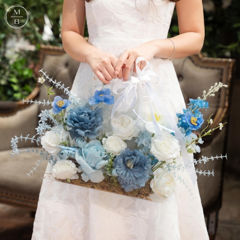 Lẵng hoa Crystal - Deep Blue