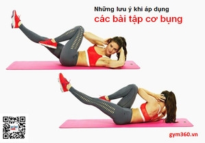 Những lưu ý khi áp dụng các bài tập cơ bụng