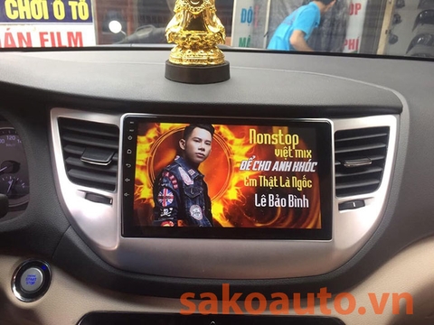 màn hình android theo xe tucson 2019