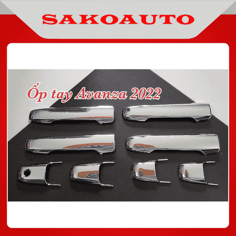 Ốp Tay Cửa , Hõm Cửa Xe Avanza 2021 -2025 | Mạ Crom Cao Cấp Chống xước tay cửa làm đẹp cho xe