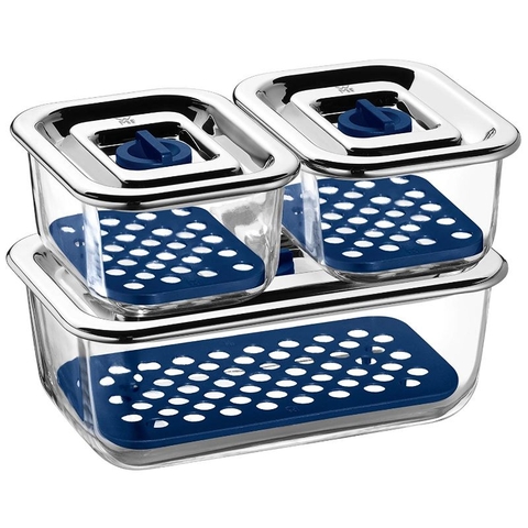 Bộ hộp đựng thức ăn bằng thủy tinh WMF