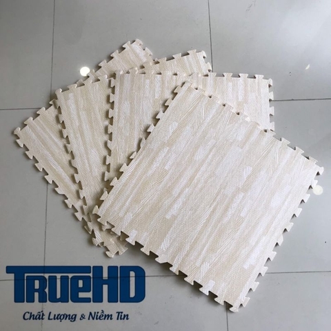 Xốp trải sàn vân gỗ trắng 60x60 cm (1 mặt)