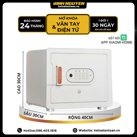 Két sắt Xiaomi CRMCR 30MS màu trắng