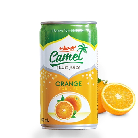 Processed: Camel orange juice cans 250ml