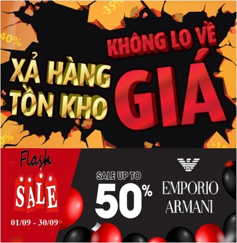 Flash Sale Tháng 09: Khuyến mãi xả hàng tồn kho không lo về giá