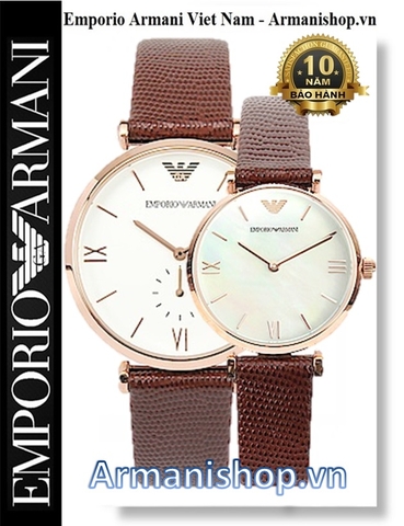 ⌚️Đồng Hồ Cặp đôi Emporio Armani AR9042M - AR9042W