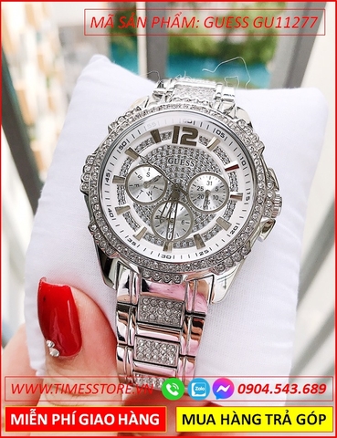 Đồng hồ Nữ Guess Unisex Đính Full Đá Swarovski Dây Kim Loại